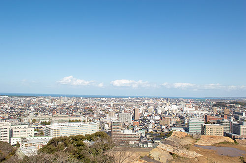 米子市の街並み